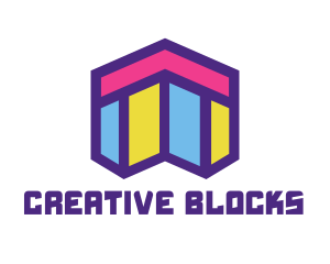 Abstract Mosaic Style Home logo design