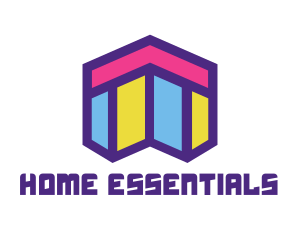 Abstract Mosaic Style Home logo design