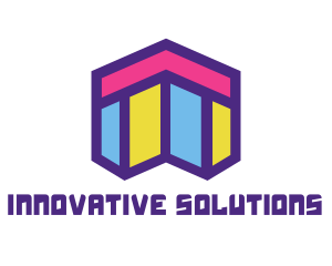 Abstract Mosaic Style Home logo