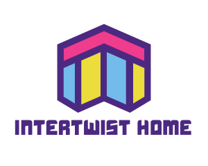 Abstract Mosaic Style Home logo design