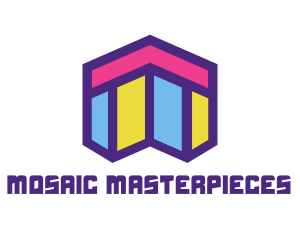 Abstract Mosaic Style Home logo design