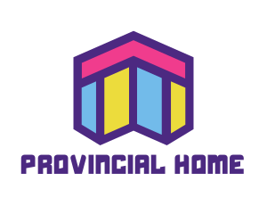 Abstract Mosaic Style Home logo design