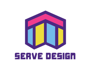 Abstract Mosaic Style Home logo design