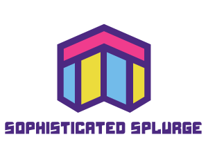 Abstract Mosaic Style Home logo design