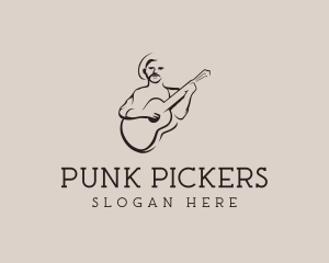 Acoustic Guitarist Musician logo