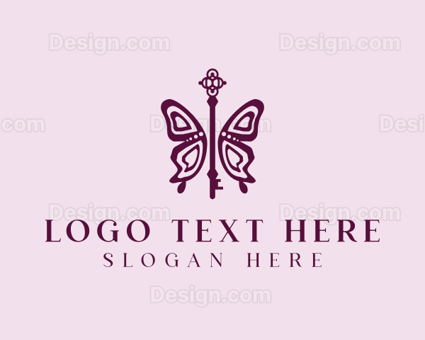 Precious Butterfly Key Logo