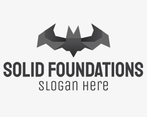 Bat Origami Art Logo