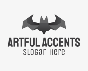 Bat Origami Art logo design