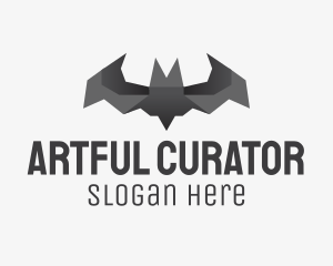 Bat Origami Art logo design