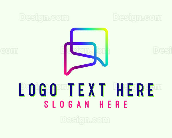 Colorful Speech Chat Logo