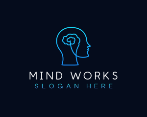 Human Brain Wellness logo design