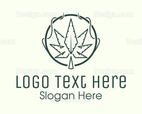 Marijuana Plant Dispensary Logo