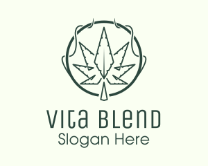 Marijuana Plant Dispensary  Logo