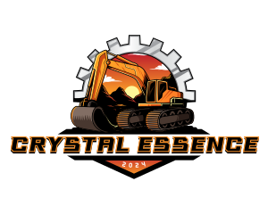 Excavator Machinery Mechanic logo design