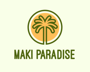 Tropical Adventure Island logo design