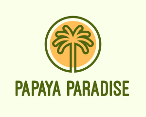 Tropical Adventure Island logo design