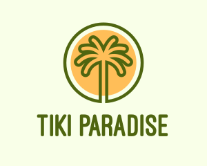 Tropical Adventure Island logo design