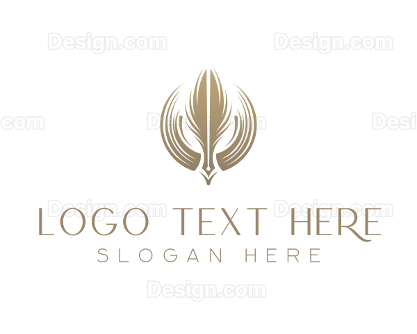 Blog Writing Quill Logo