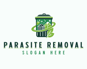 Eco Trash Bin logo design