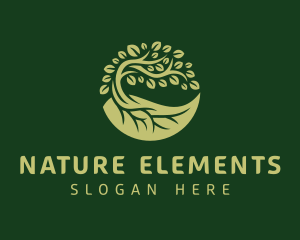 Natural Eco Tree logo design