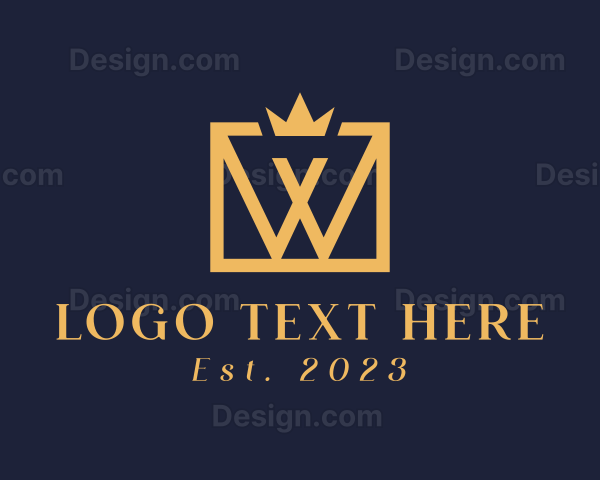 Luxury Jeweler Letter W Logo