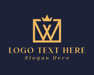 Luxury Jeweler Letter W Logo