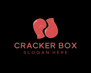 Red Boxing Gloves logo design