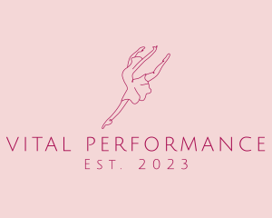 Ballerina Dancer Ballet logo