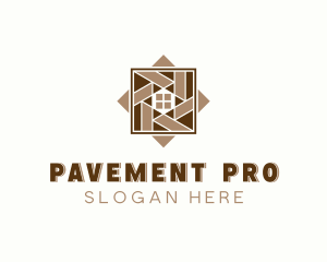 Flooring Tile Paving logo design