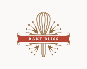 Baking Whisk Utensil logo design