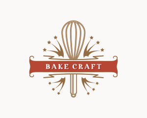 Baking Whisk Utensil logo design