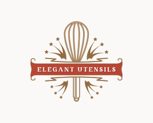 Baking Whisk Utensil logo design