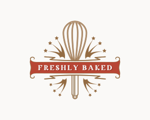 Baking Whisk Utensil logo design