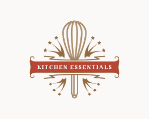 Baking Whisk Utensil logo design