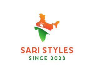 India Sunrise Map logo