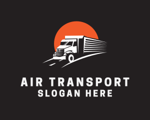 Cargo Transport Truck logo design