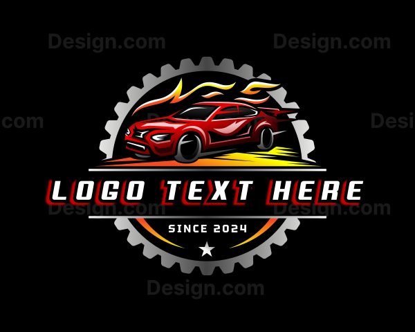 Gear Car Racing Logo