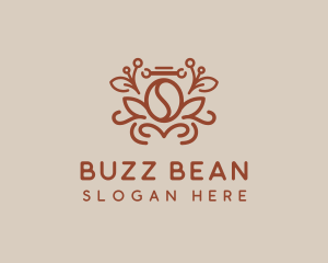 Brown Coffee Plant  logo design