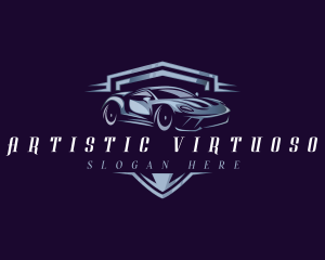 Racing Car Auto Detailing logo design