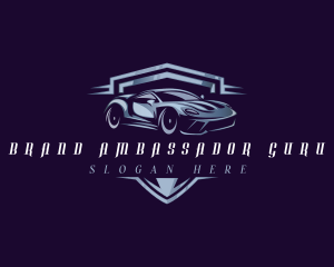 Racing Car Auto Detailing logo design