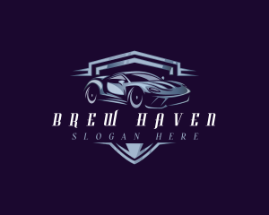 Racing Car Auto Detailing logo design