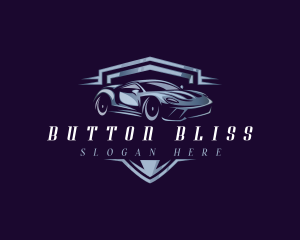 Racing Car Auto Detailing logo design