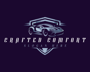 Racing Car Auto Detailing logo design