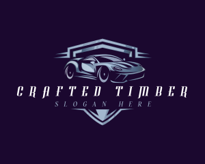 Racing Car Auto Detailing logo design