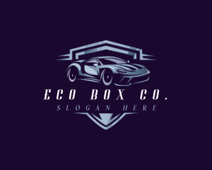 Racing Car Auto Detailing logo design