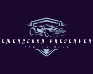 Racing Car Auto Detailing logo design