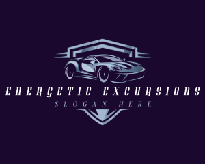 Racing Car Auto Detailing logo design