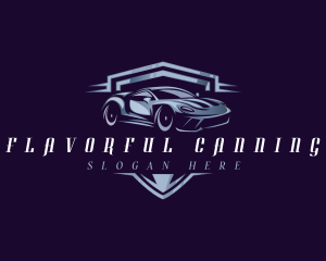 Racing Car Auto Detailing logo design