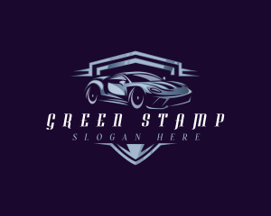 Racing Car Auto Detailing logo design