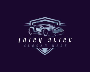 Racing Car Auto Detailing logo design